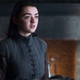 Maise Williams as Arya Stark.